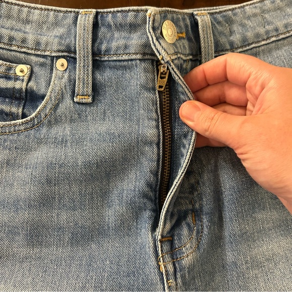 Madewell Curvy High-Rise Denim Shorts Size 28 Medium Wash - Picture 7 of 16